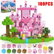 100PCS Magnetic Building Blocks Mine-craft Children Kids Educational Toy Gift