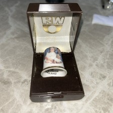 Prince Charles, Princess Diana, Prince William And Prince Henry Thimble In Box