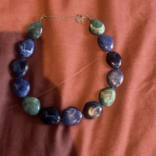 Chunky blue green - chunky, stone