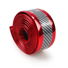 Carbon Fiber Car Sticker Bumper Guard Decal Door Plate Sill Scuff Anti Scratch