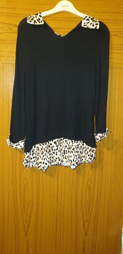 Ladies black top size 12 - top,