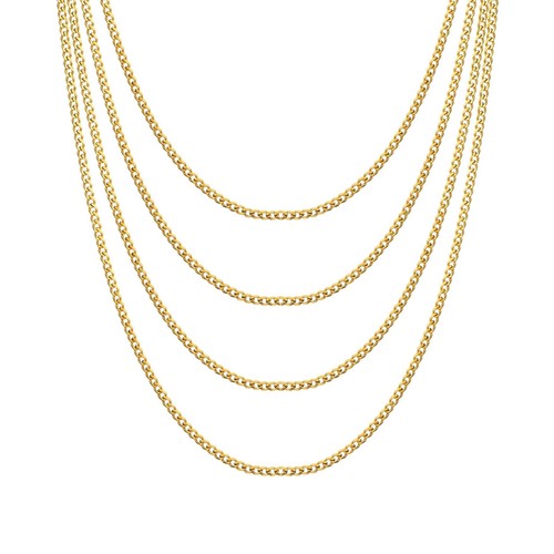 Men 3mm 18k gold - gold, plated