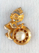 Vintage Cornish Gold Tone Pixie