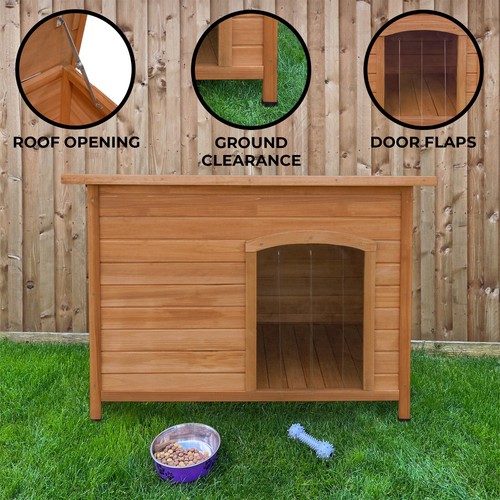 Wooden dog kennel - dog, house