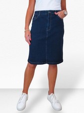 Ladies Knee Length Denim Skirt