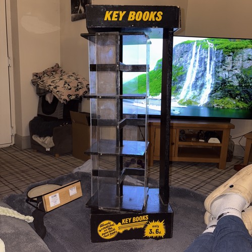 Vintage key books display - books,