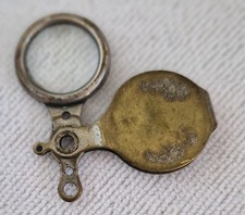 ANTIQUE Miniature Magnifying Glass Loupe Possibly Part Of Chatelaine? Brass READ