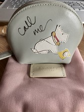 Radley Duck Egg Blue Leather Coin Purse And Dust Bag