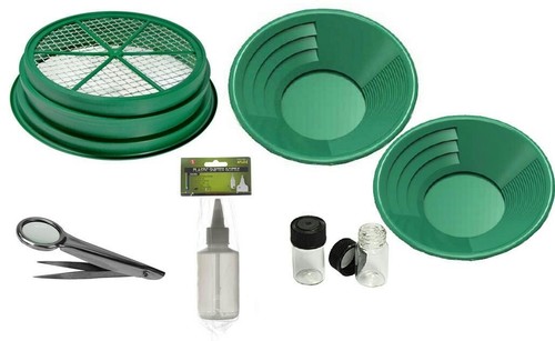 7pc gold panning kit - 7pc,