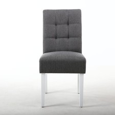 Steel Grey Linen Effect White