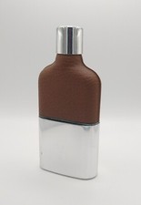 Hip flask glass leather - flask, look
