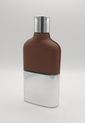 Hip flask glass leather look - glass,