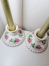 Pair Crown Staffordshire Bone