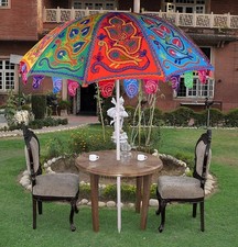 Indian Peacock Garden Parasols