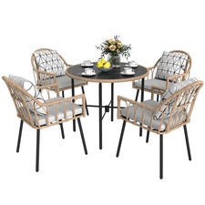 Outsunny 5 Piece Patio Rattan