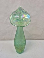 Art Glass Iridescent Green