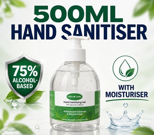 Hand sanitiser 500ml - 500ml, 75%
