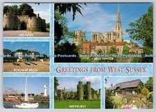 D301086 Greetings from West Sussex Bognor Regis Chichester Arundel John Hinde Lt