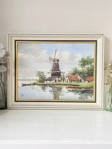 Mid century dutch oil painting - century,