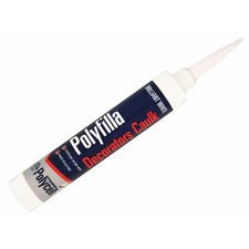 Polycell Decorators Caulk White 380ml Cartridge Flexible Paintable Sealant