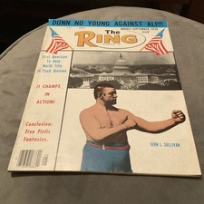 1976    AUGUST -SEPTEMBER THE RING MAGAZINE “JOHN L SULLIVAN “ 