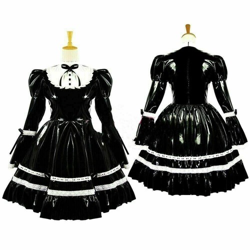 Sissy girl maid lockable black