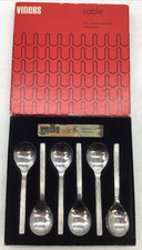 Viners Sable Soup Spoon The Finest Stainless Steel Tableware Set Of 6