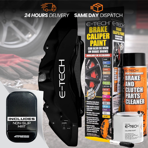 Brake caliper gloss black - caliper,