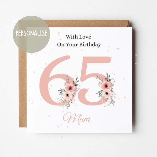 Personalised 65th birthday - personalised,