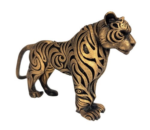 Decorated tiger hand - tiger, hand-painted