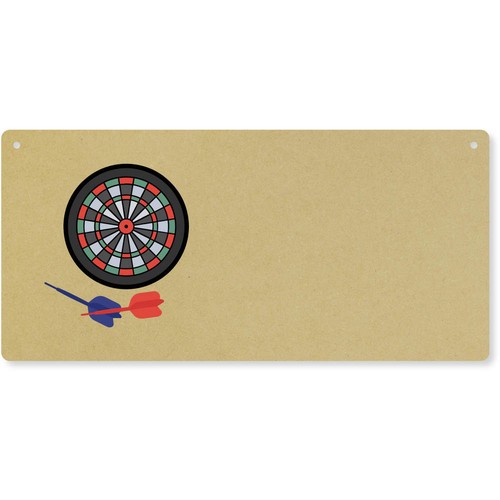 Dartboard with darts door - 'dartboard, darts'