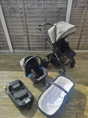 Silver cross pram - silver, set