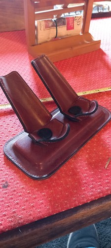 Vintage unusual leather pipe - unusual,