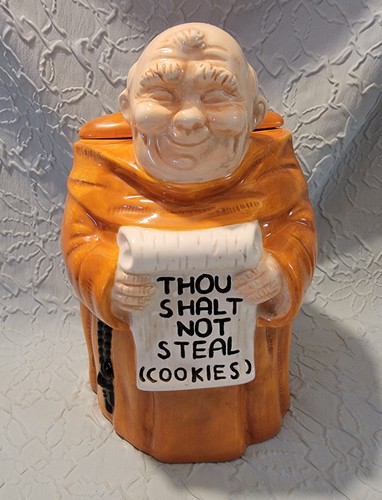 Vintage friar tuck cookie jar - vintage,