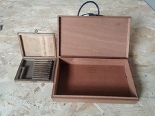 Wooden Cigar Boxes X  2 Empty