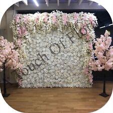 Wedding White Silk Flower Wall 2.3mx2.3m With Blossom Trees X4 HIRE ONLY