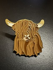 Scottish Highland Cow Enamel