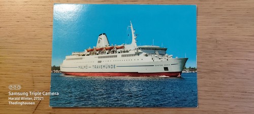 Postcard passenger ship gustav - passenger,