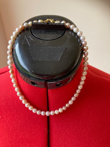 Vintage ivory faux pearl