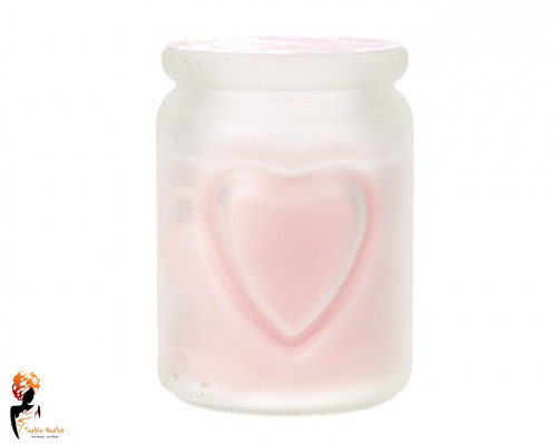 Frosted jam jar candle large - jam,