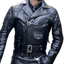 MEN'S GENUINE LEATHER BIKER