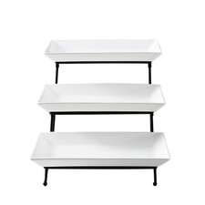 3 Tier Serving Platter Set Three Tier Food Dessert, Cake Display Party Food Tray