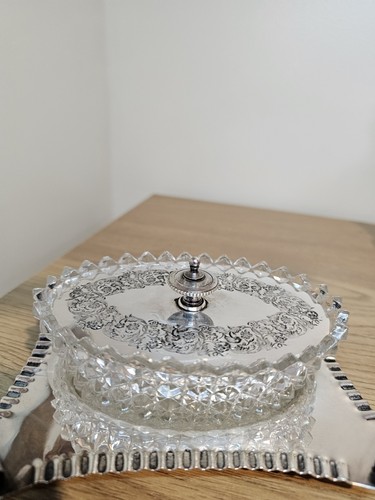 Elegant victorian glass butter - elegant,