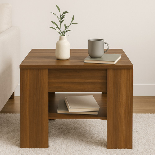 Small coffee table - coffee, shelf