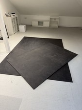 Heavy Duty Large Gym Rubber Mats 123cm x 183cm. 8-12mm Thickness