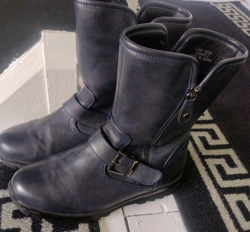 Pavers navy blue short boots - pavers,