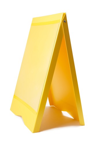 Dwa yellow board - yellow, a-board