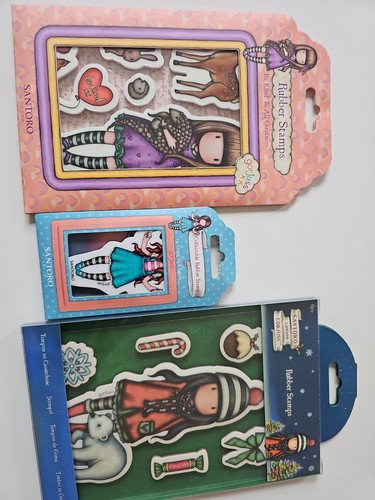 Gorjuss girls rubber stamp - gorjuss, 3