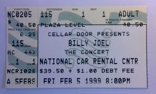 Billy joel 1999 - 1999, concert