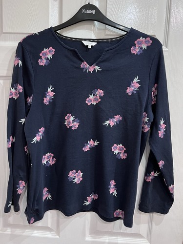 Cotton traders navy floral - traders,